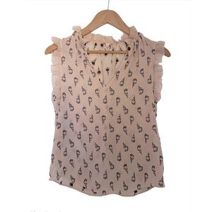 Rebecca Taylor | Light Pink Ruffle Top